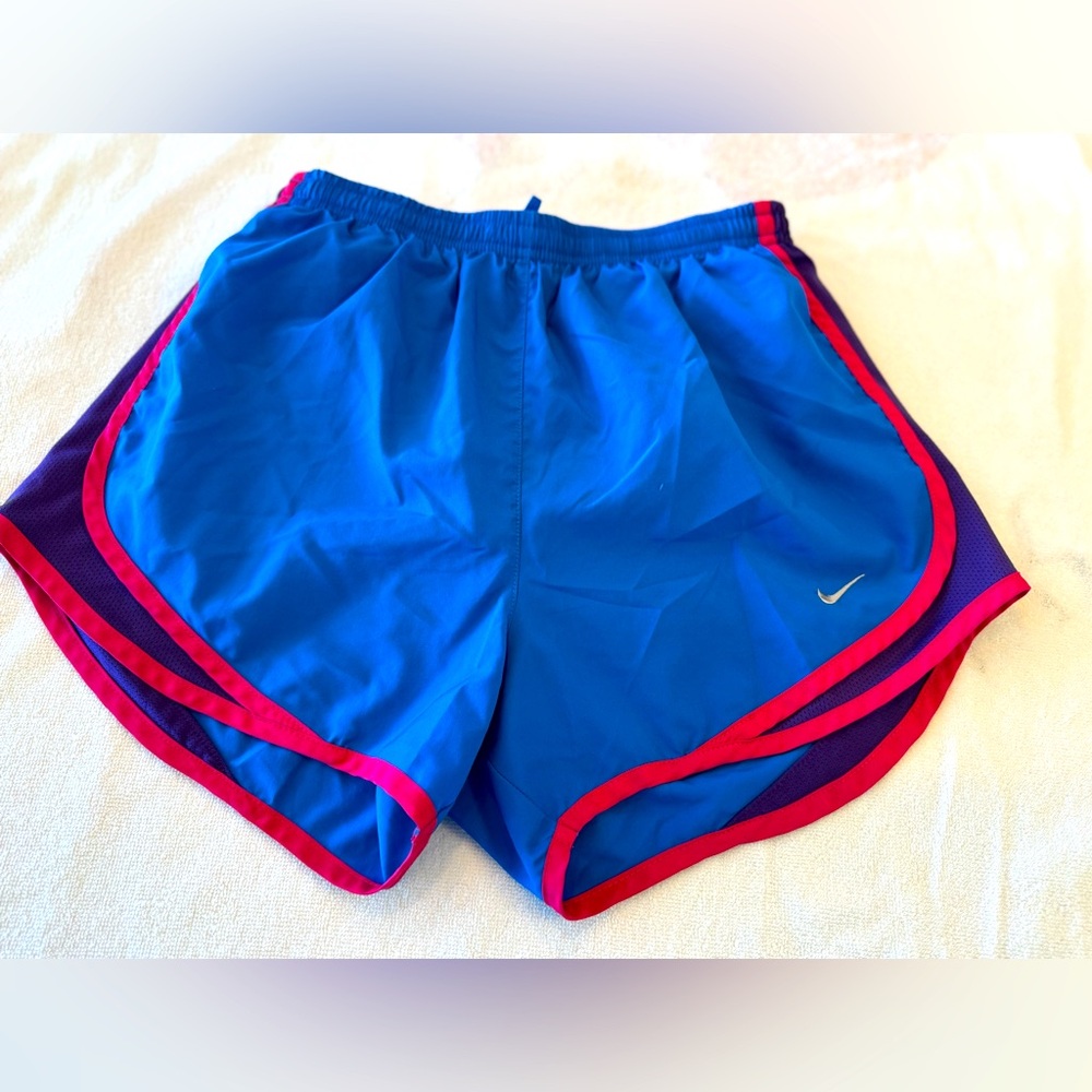 Nike Blue and Pink Athletic Shorts for Performance